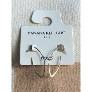 Banana Republic XOXO Gold-Toned Dangle Earrings